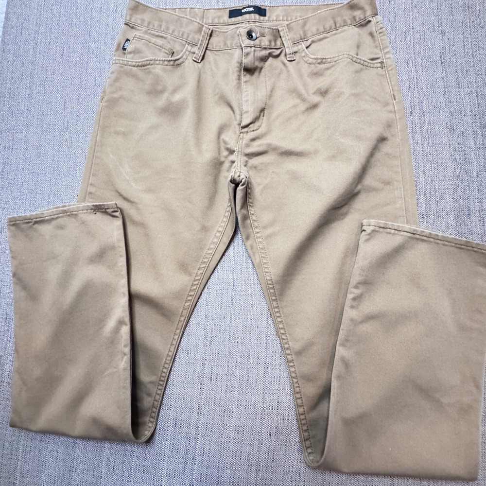 Vans V56 Standard A.V.E. Men's Khaki Tan Skate Pants Size 32 VN0002HHDZ9